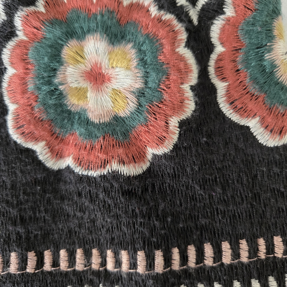 DRIFTWOOD Black Jeans With Floral Embroidery - Picture 8 of 13